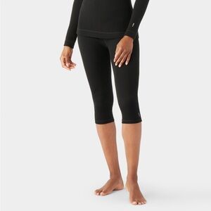 SmartWool Classic Thermal Merino Base Layer 3/4 Bottom Women’s Large Black